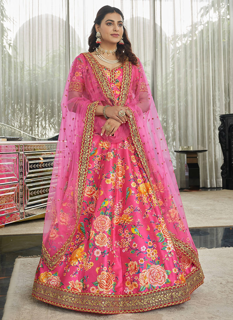 Off White Color Georgette Designer Wedding Wear Lehenga Choli - 2619140770  | Heenastyle