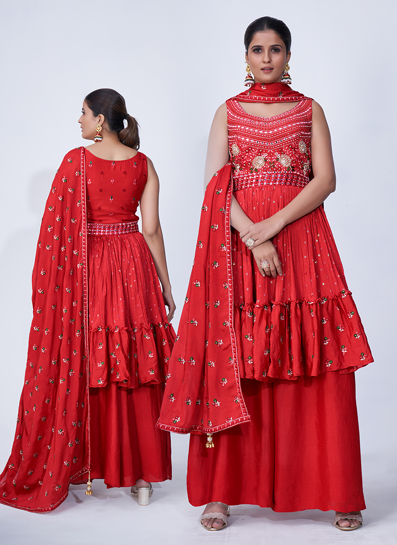 Charming Embroidered Wedding Readymade Salwar Suit