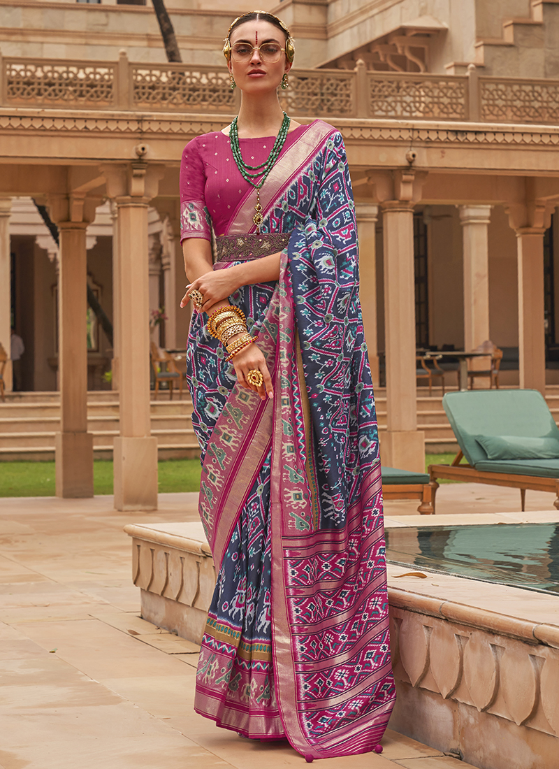 Shop Print Festival Designer Saree Online : 262264 -