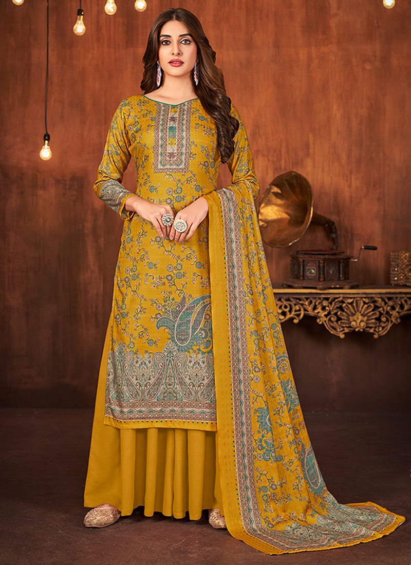 Yellow salwar suit on sale online