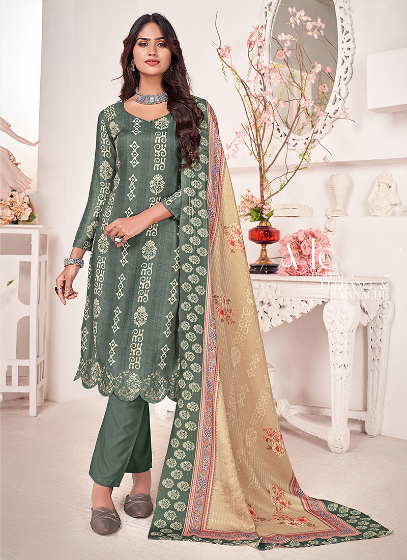 Buy Winter Wear Grey Digital Printed Work Pashmina Salwar Suit Online ...