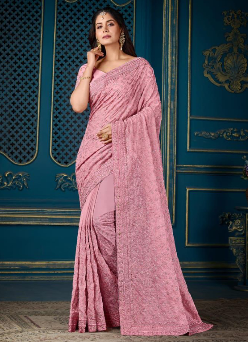 Vygha Dilraju stuns in pink Kanjeevaram silk saree | Fashionworldhub