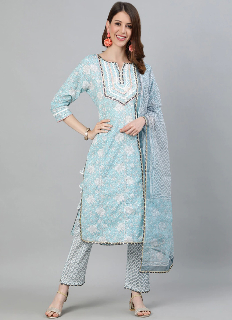 sky blue dresses salwar kameez