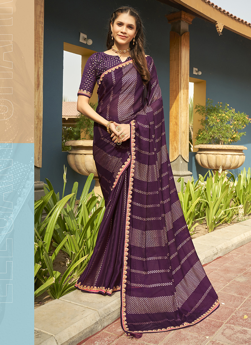 Laxmipati 6702 Party Chiffon Saree (Multicolor) in Dhar at best price by  Fancy Tex - Justdial