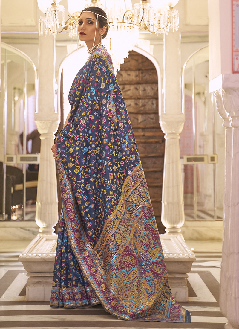 New Khubani Kashmiri Modal Handloom Weaving Silk Sarees Collection Catalog
