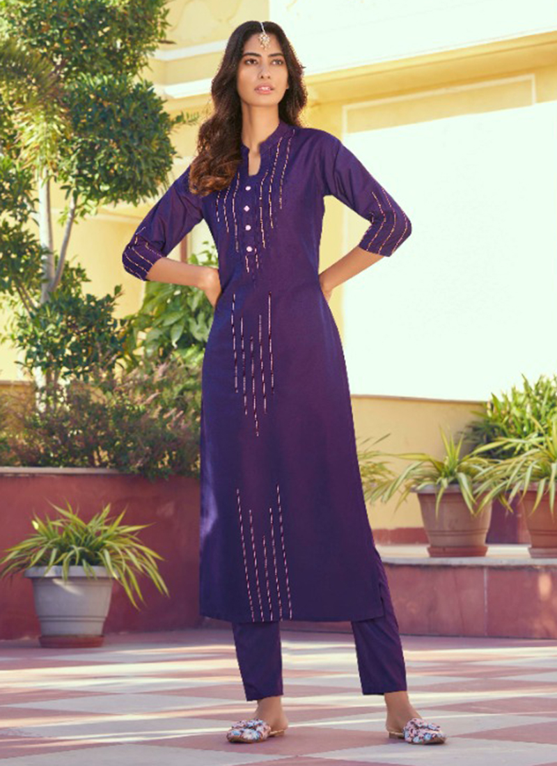 New Raahat Vol 1 Embroidery Roman Silk Kurtis With Pants Collection Catalog