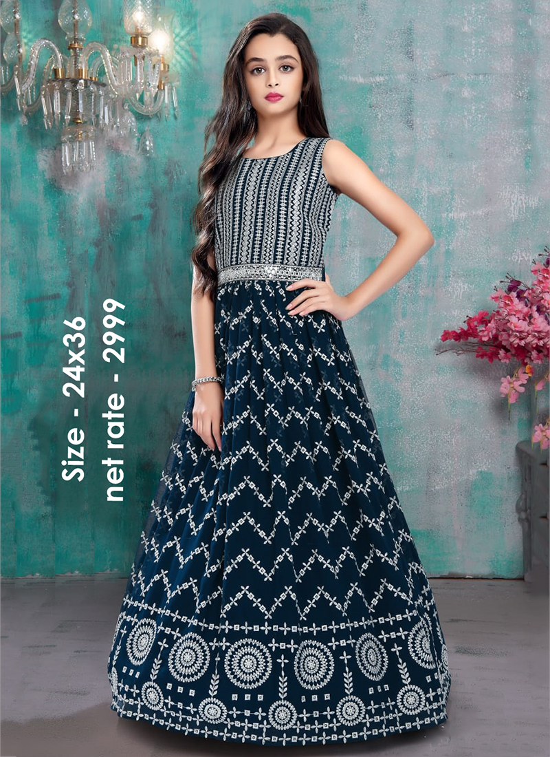 Ethnic Gowns | Heavy Work Frock | Freeup