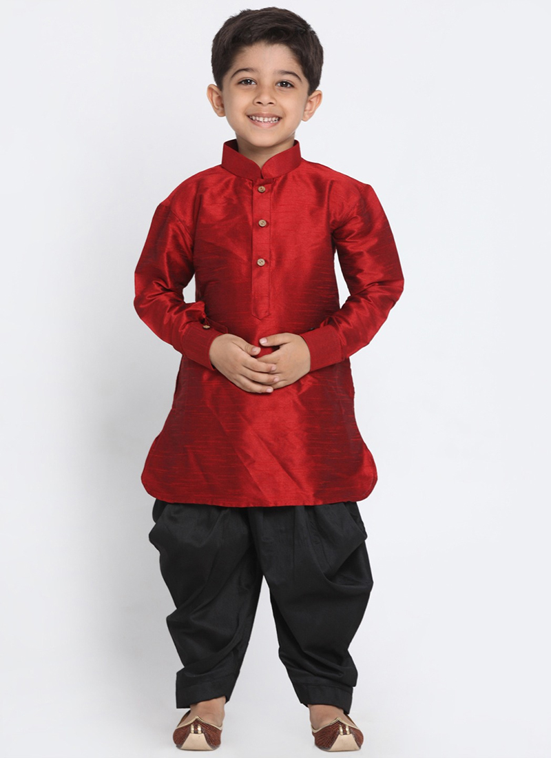 RT2740 New Designer Dhupion Silk Readymade Kids Kurta Pajama Collection ...