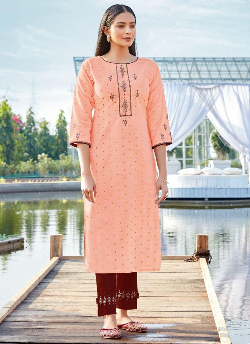 Southloom Jaipur Cotton Floral Hand Block Printed White Kurti   Southloomcom