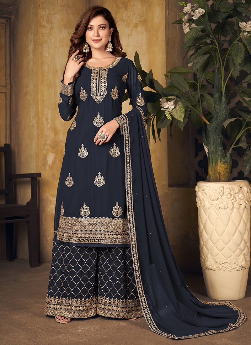 Vaani Vol 22 Traditional Wear New Fancy Faux Georgette Palazzo Suits ...