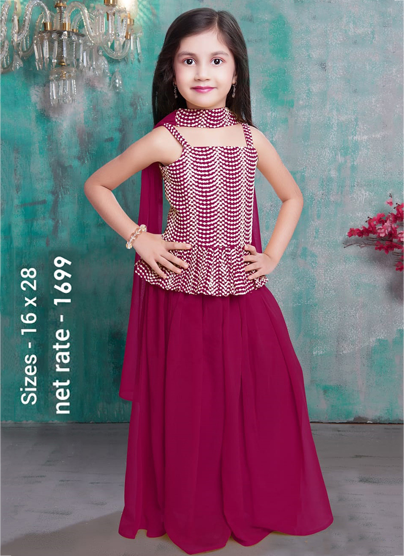Girls Sharara Buy Kids Designer Sharara Dress for Girls Online
