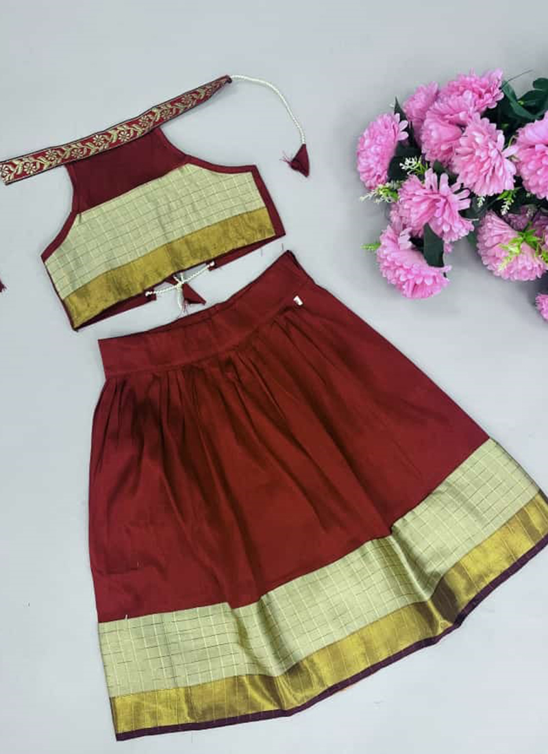 Embroidered Lehenga Choli For Baby Girls, Design GRL # 604 - DesiGifts LLC-gemektower.com.vn