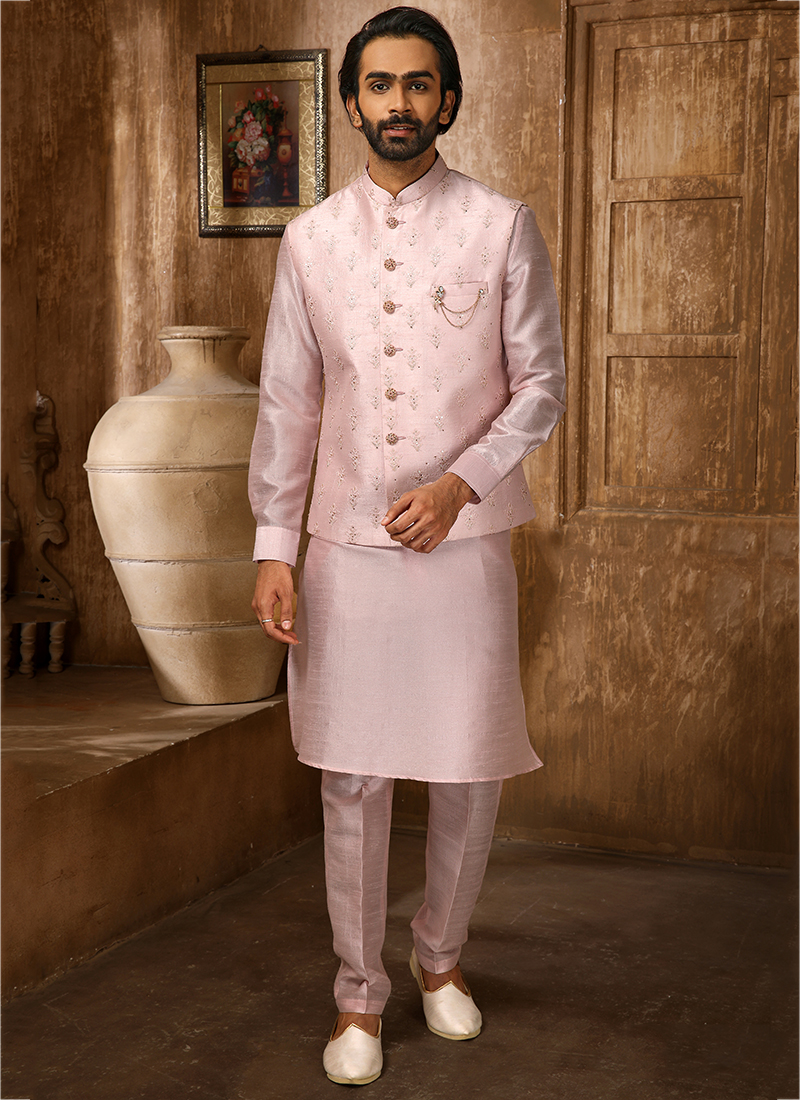 Light pink sale jacket for wedding