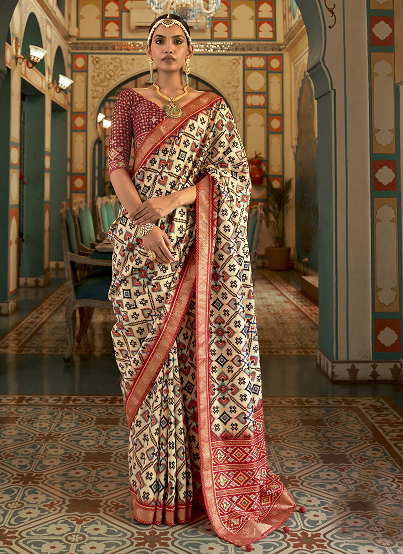 Signature Christian Bridal net saree with with floral embellishments –  Kavani Bridal Wear
