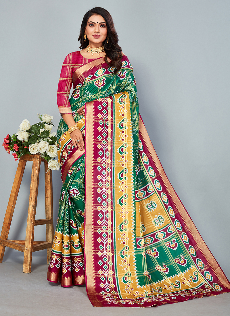 Bandhani Sarees – Page 5 – Bahuji - Online Fashion & Lifestyle Store