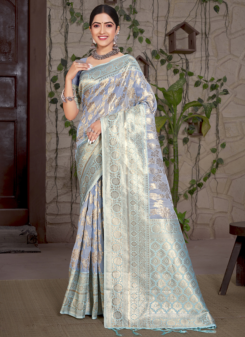 Organza Silk Sarees | Buy Latest Organza Sarees Online | Tulsi Silks