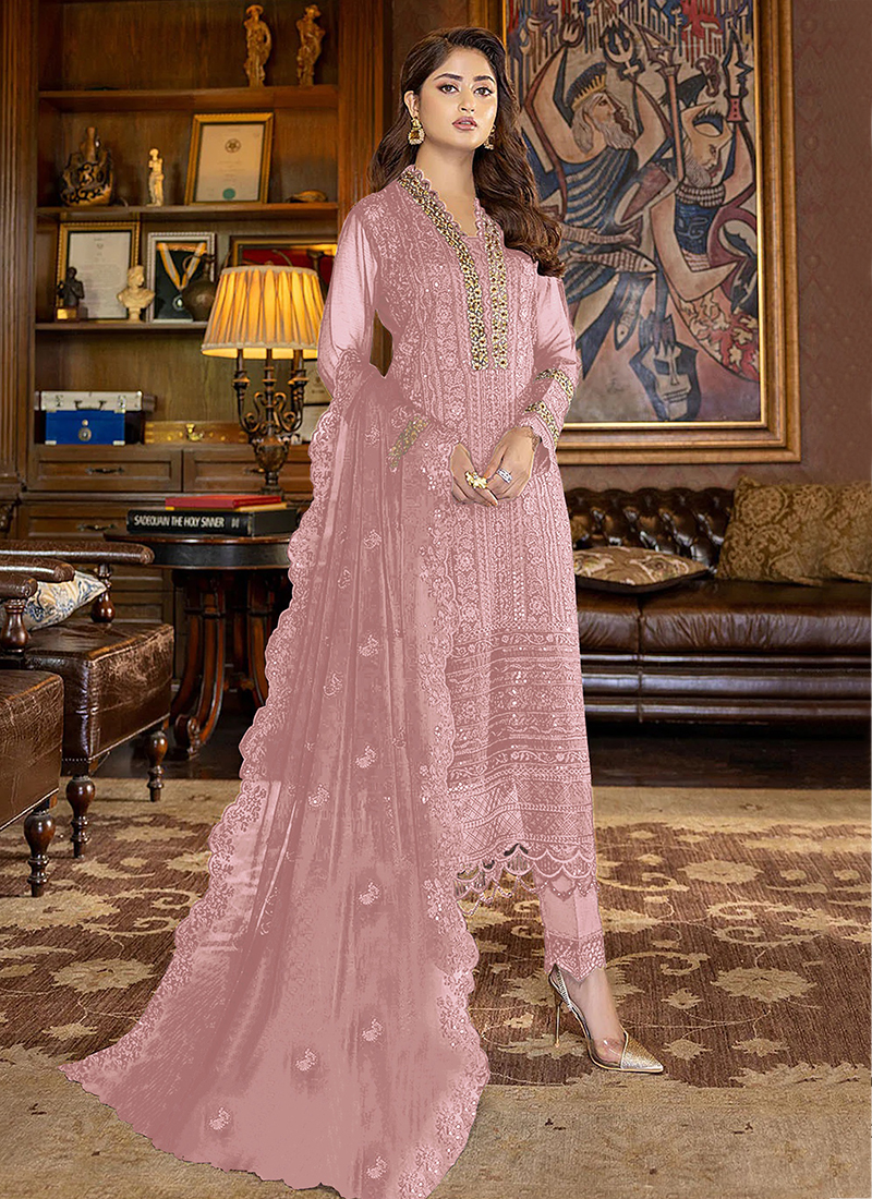 Buy Traditional Wear Pink Embroidery Work Faux Georgette Pakistani Suit Online From Surat Wholesale Shop. Buy Traditional Wear Pink Embroidery Work Faux Georgette Pakistani Suit Online From Surat Wholesale Shop.