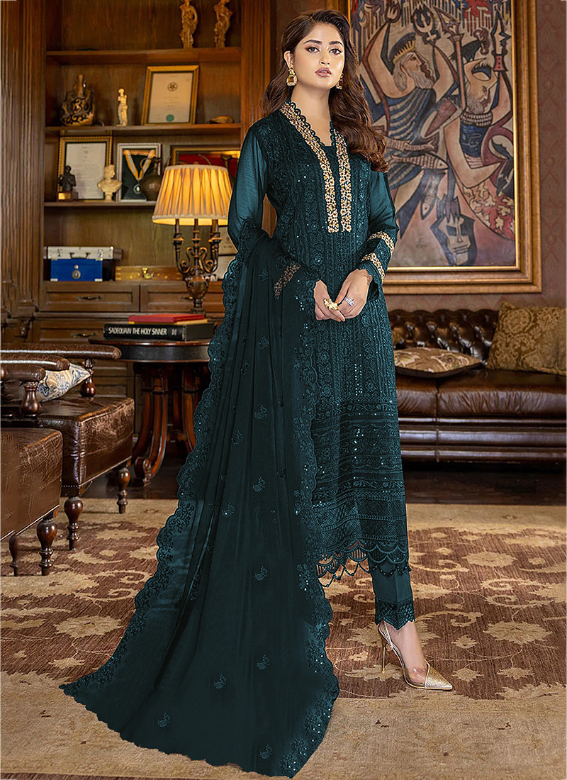 Pakistani top embroidery suits