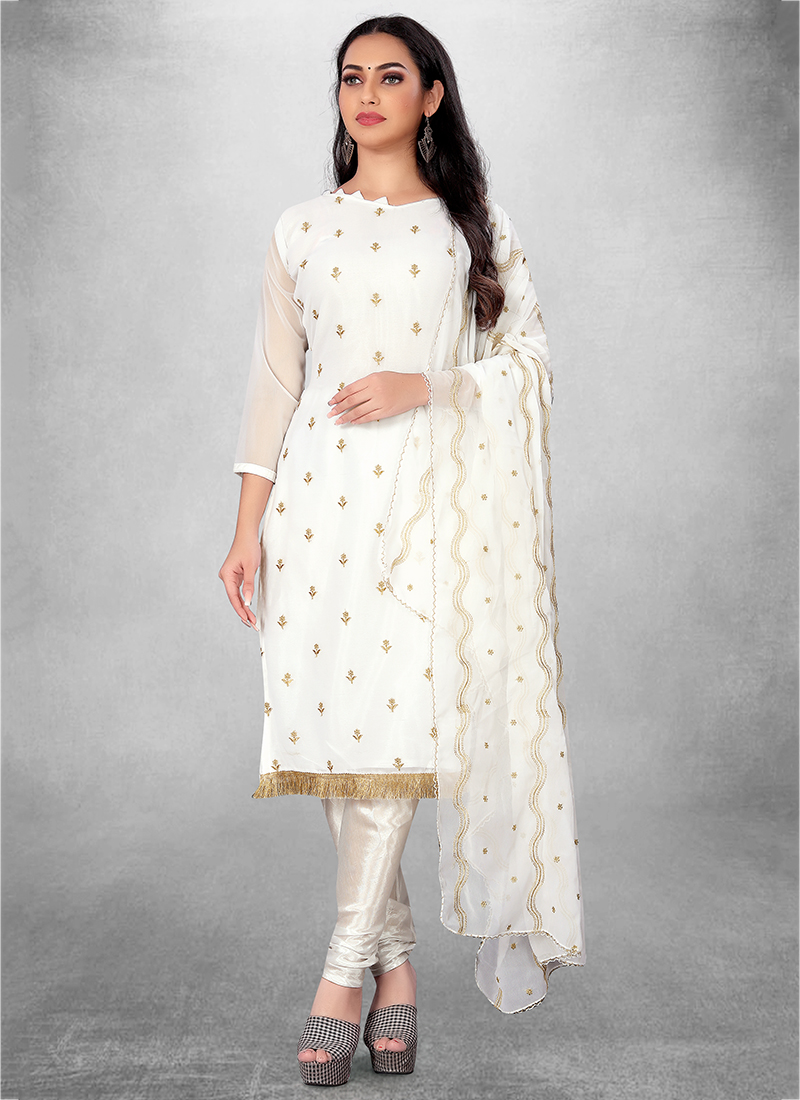 White churidars outlet online