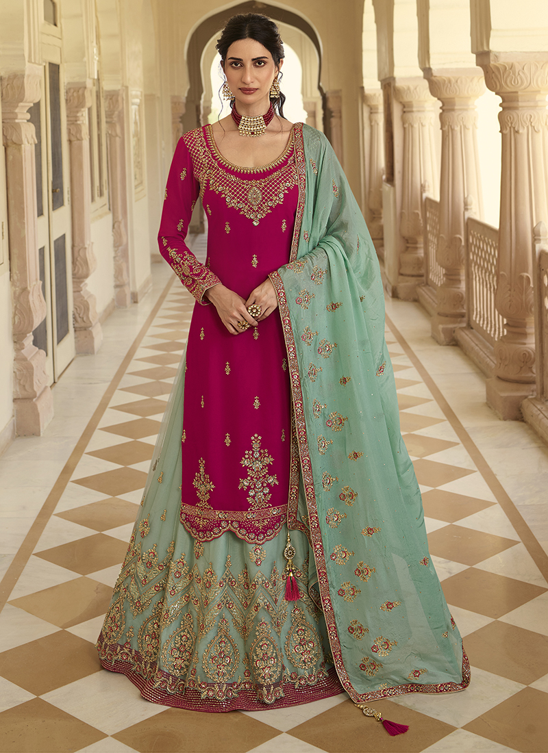 ghagra suit simple