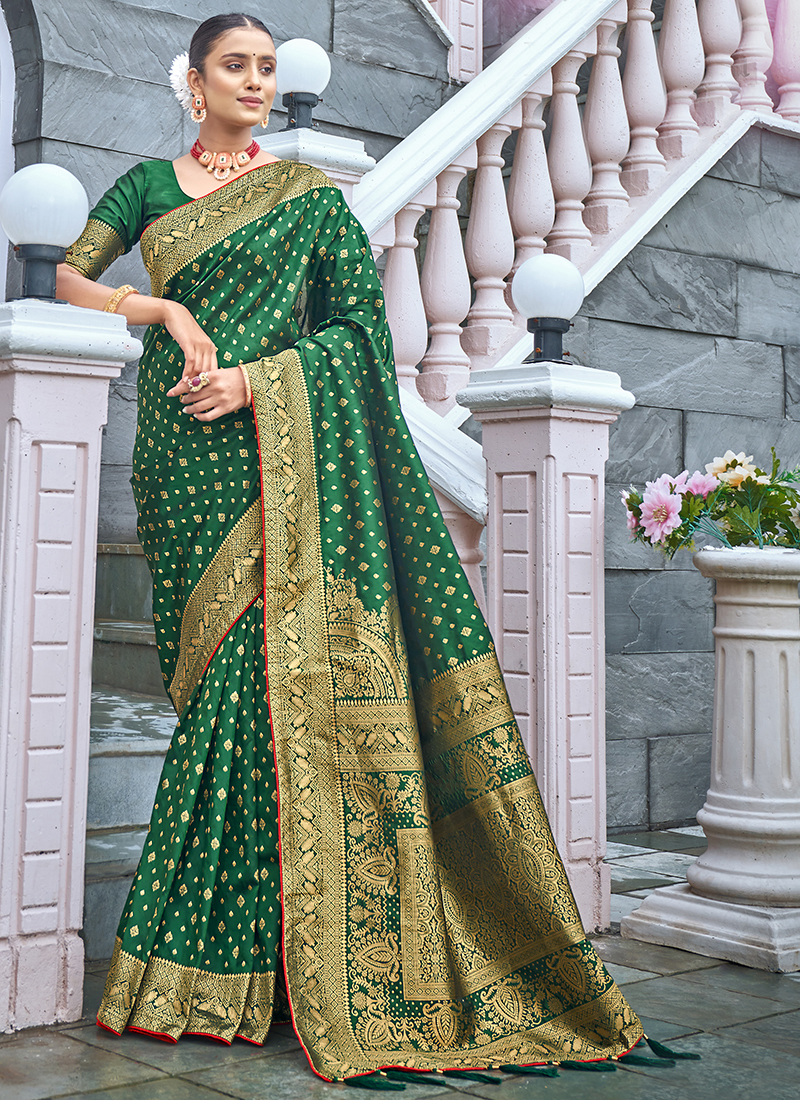 Buy Black Designer Diwali Wear Chanderi Cotton Saree Online - SREV2382|  Appelle Fashion