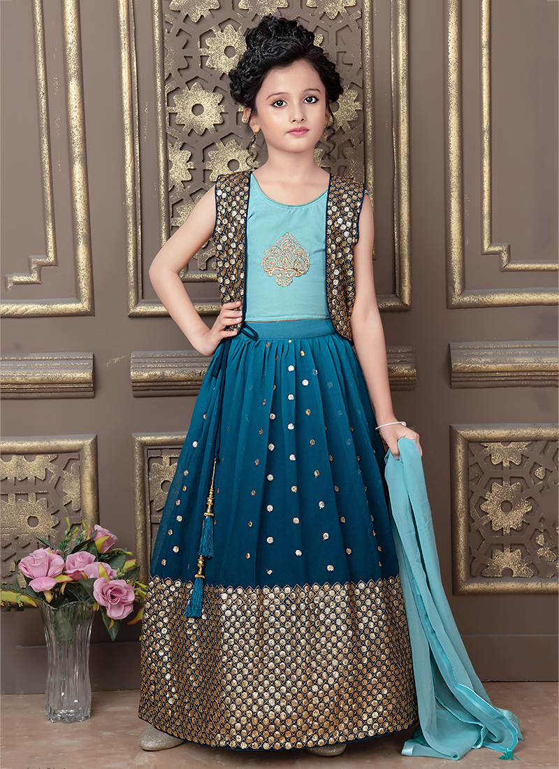 Multi Printed Kids Lehenga choli | Fashionbazar365.com