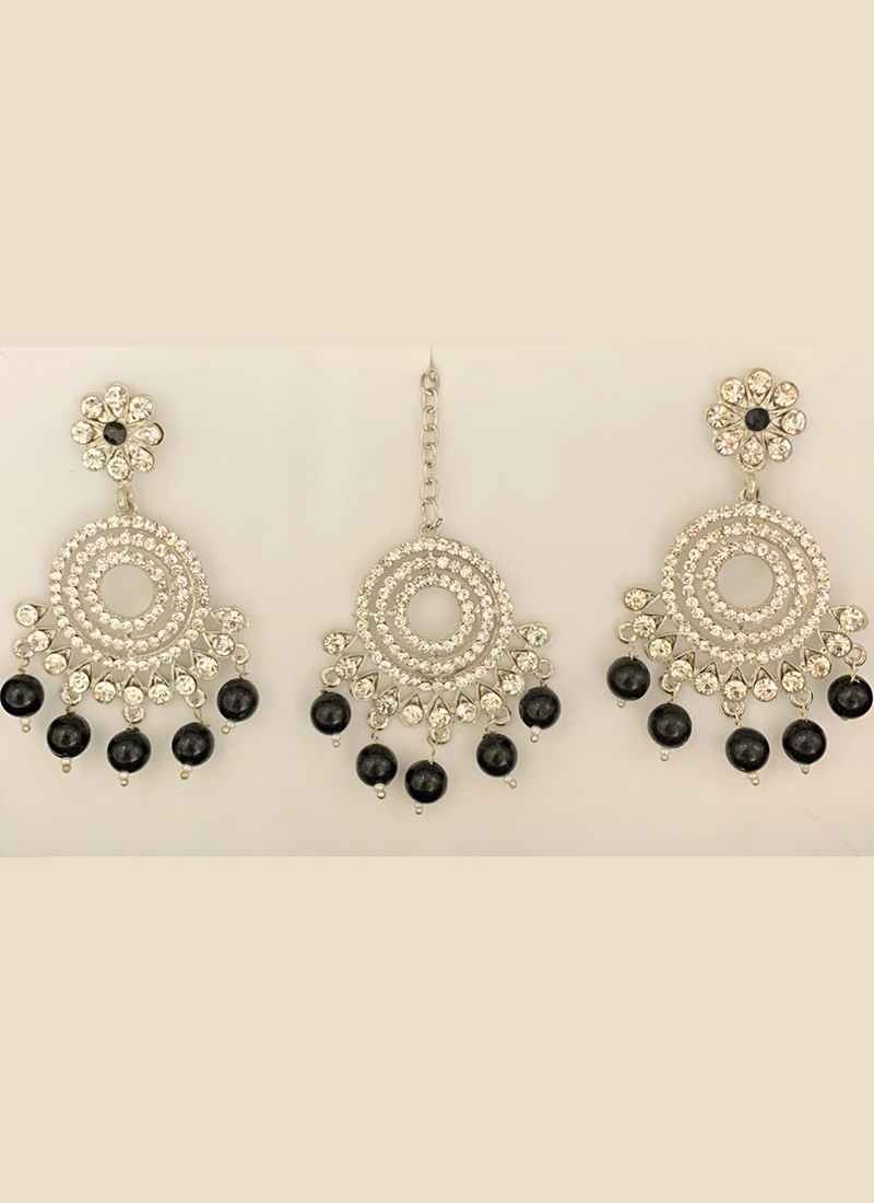 Buy Fashion Frill Fashion Frill White Golden Floral Design American Diamond  Studded & Pearl Gold Plated Drop Earrings For Girls Women Stylish Latest  Fancy Earrings Online at Best Prices in India -