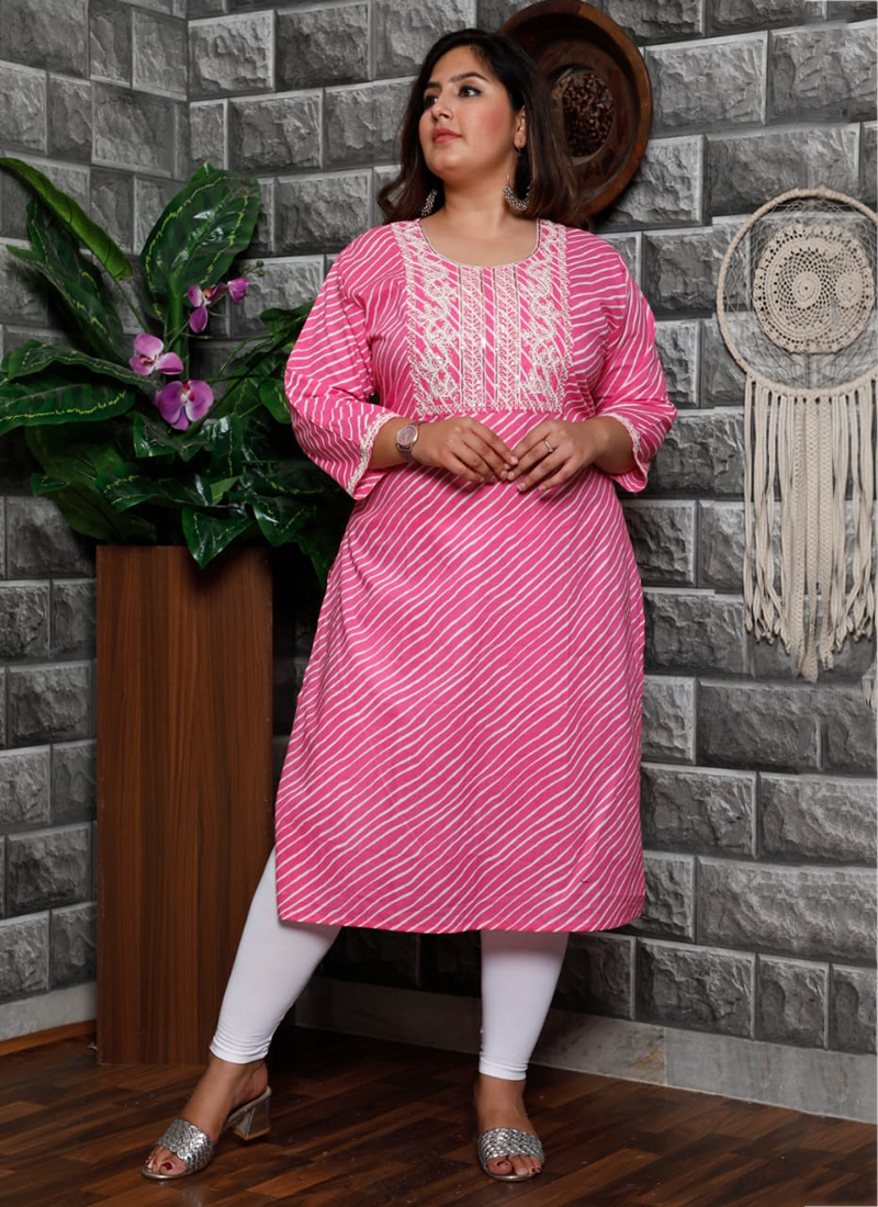 Buy Purple Tie and Dye Georgette Lehariya Anarkali Kurta with Cotton Pants  and Dupatta - Set of 3 | AS-GPN18/ASRU4 | The loom