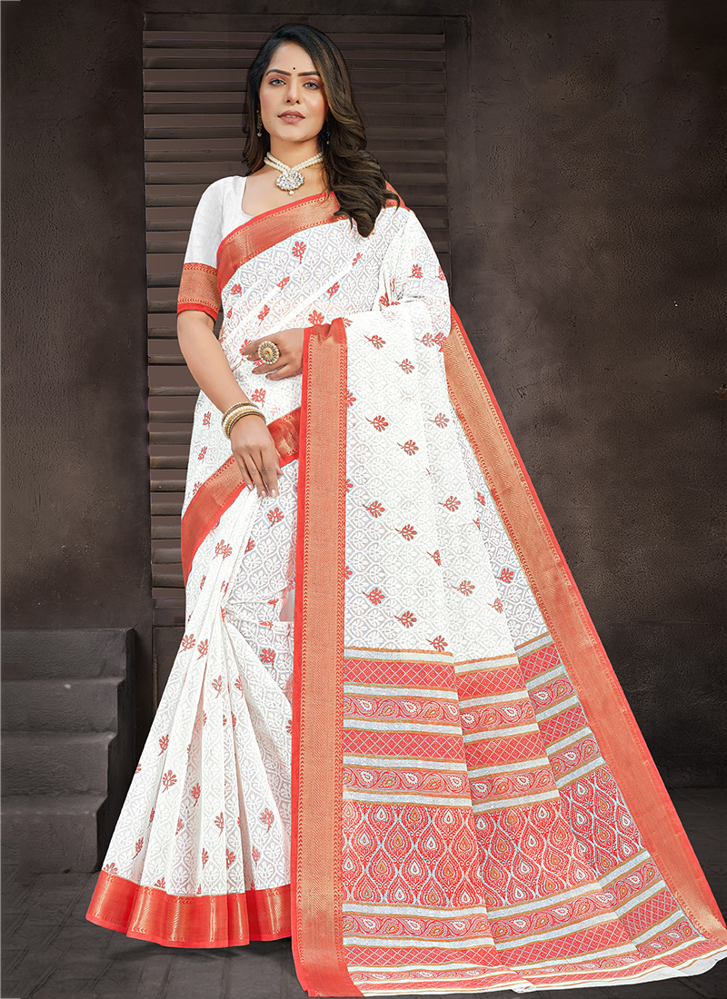 Semi Gadwal Cotton saree (adi81377)