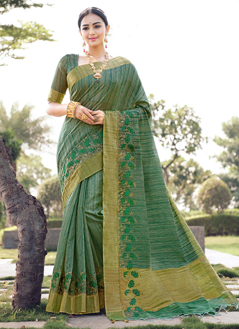 Buy Traditional & Authentic Cotton Silk Saree Online