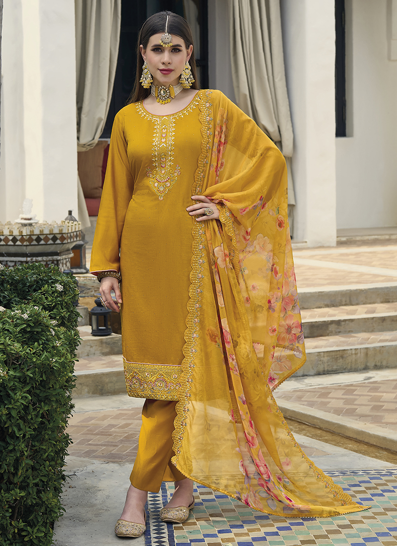 Yellow Salwar Suits - Shop Yellow Salwar Suits Online in Australia