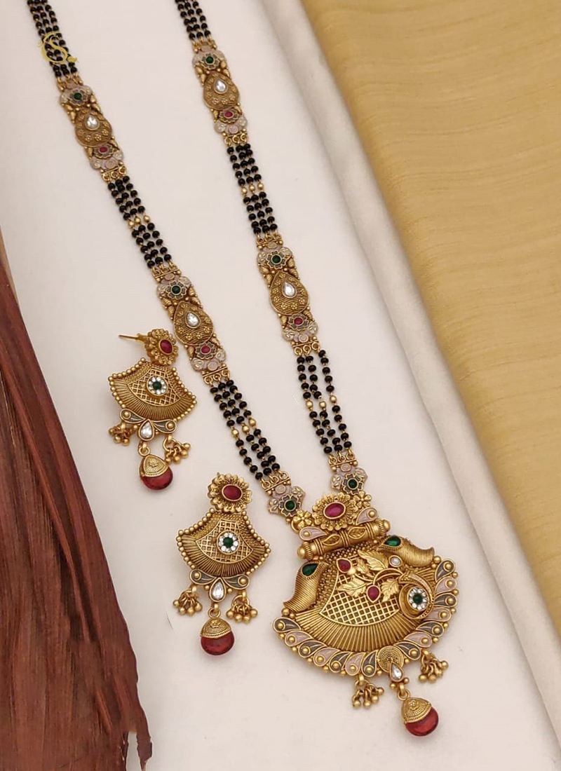 Rajwadi on sale mangalsutra gold