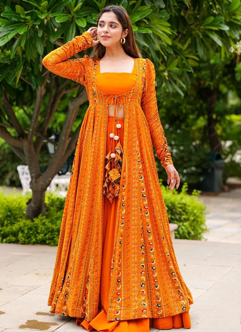 Jacket Plazo Dress Online Shopping Buy Party Wear Orange Digital Printed Rayon Top Palazzo With Jacket Jacket Plazo Dress Online Shopping Buy Party Wear Orange Digital Printed Rayon Top Palazzo With Jacket