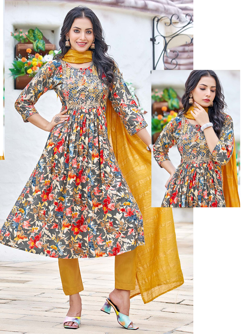 Buy superminisBaby Girls Jaipuri Print Frock Style Kurti with Frill Sleeves  and Dhoti Style Salwar with Elastic Closure Ethnic Dress Online at  desertcartINDIA