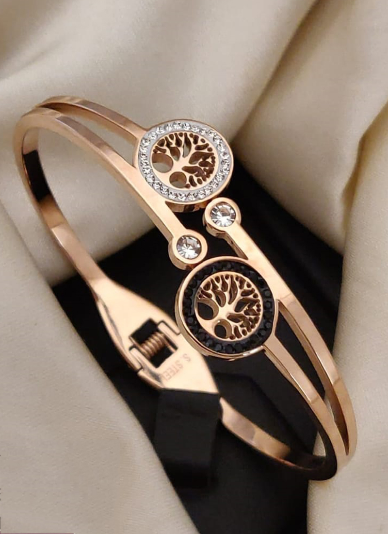 Buy Latest Most Demanding Rose Gold American Diamond Fancy Designer  Superhit Bracelets Online From Surat Wholesale Shop.