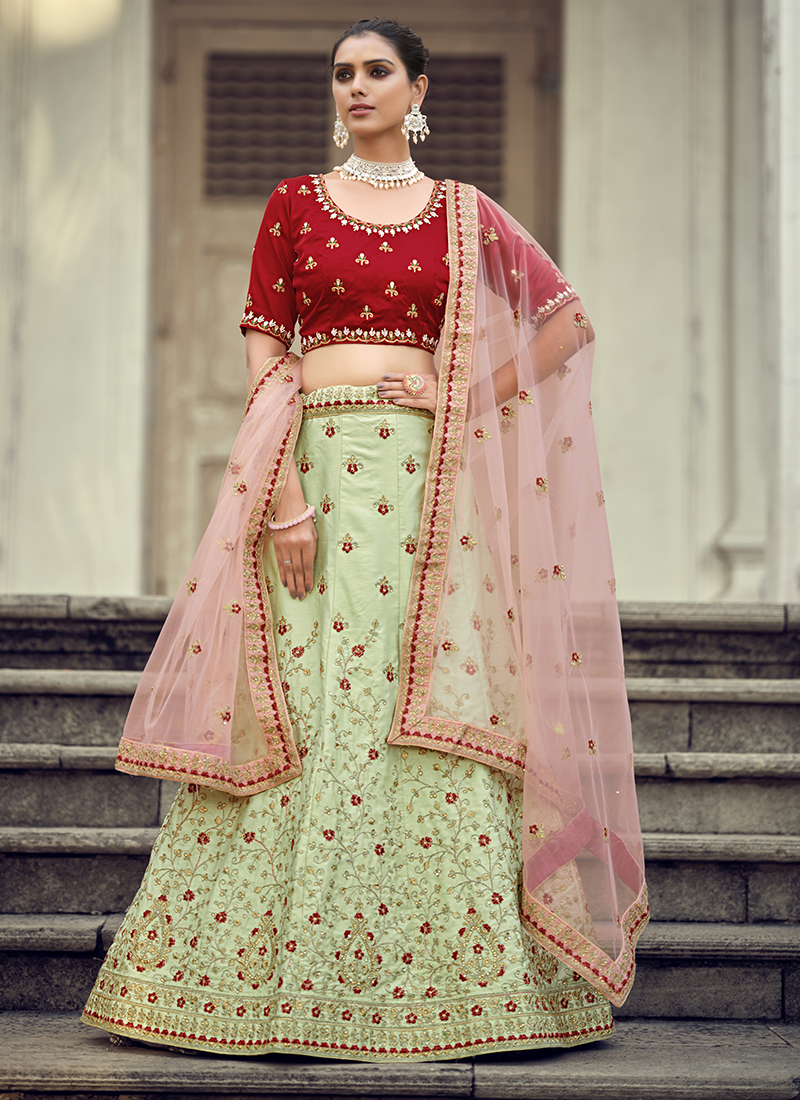 satin lehenga designs – Page 14 – Joshindia