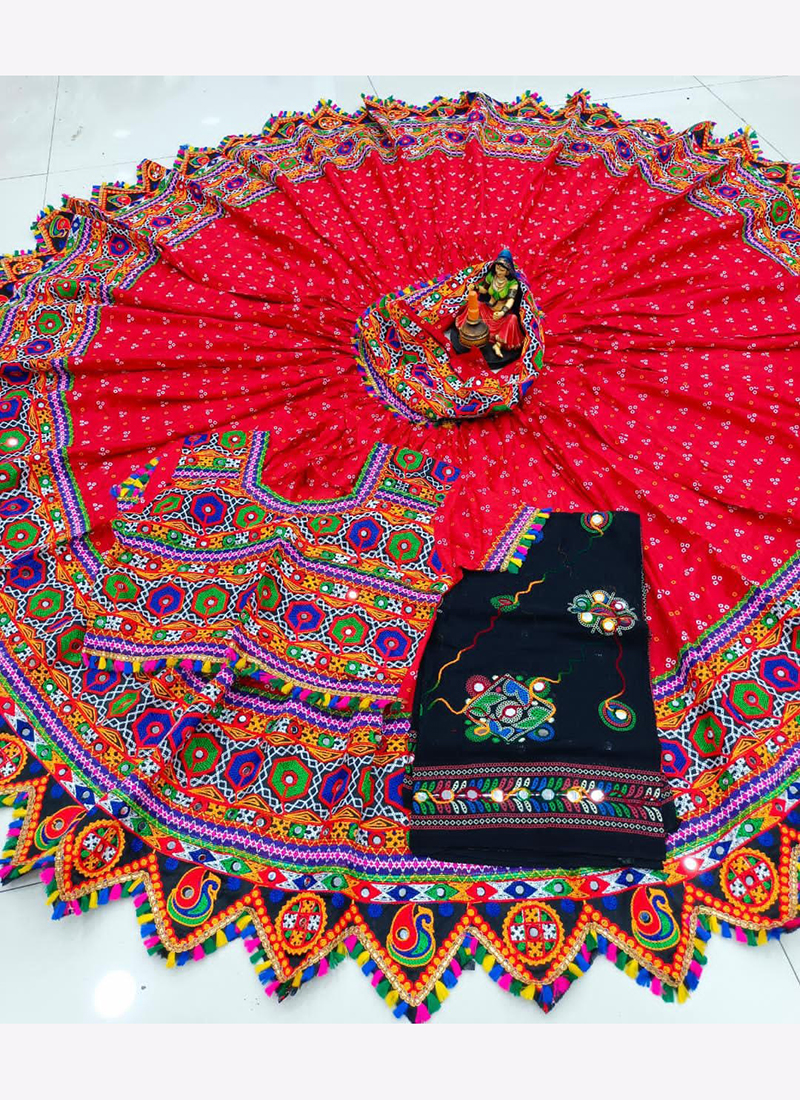 Exotic India - Bandhani Lehenga Choli Pure Cotton from... | Facebook