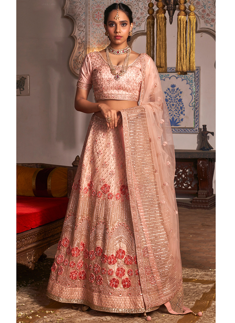 Mirror Work Bridal Lehenga Choli at Rs.24999/Piece in dhanbad offer by LADIA