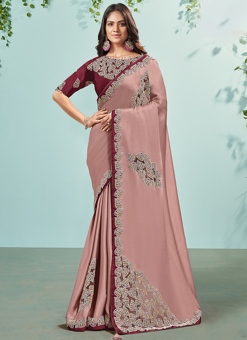 Satin 2024 wedding sarees