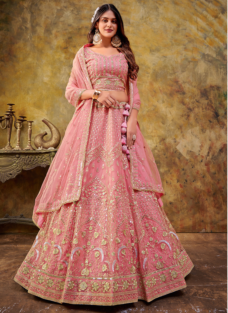 Latest Designer Purple Color Lehenga Choli For Party Look – Joshindia