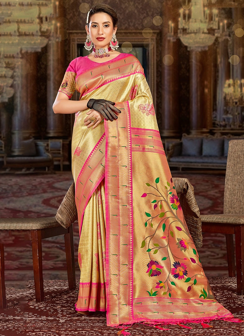 Buy Paithani Sarees Online in India at Best Price | Taneira