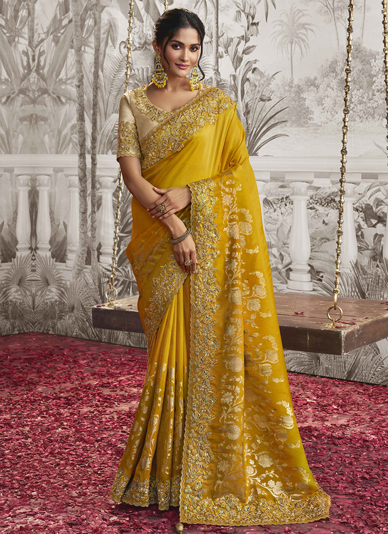 Bridal Reception Saree | Wedding Outfit