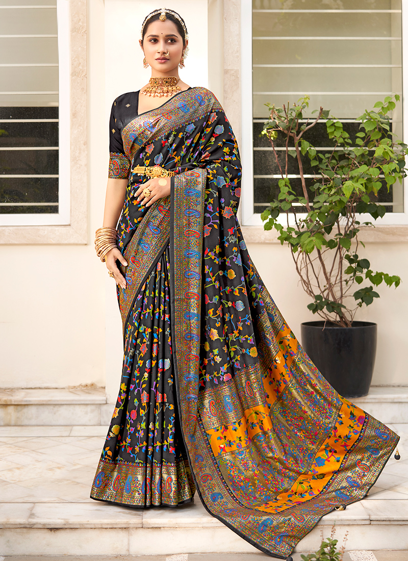 Find Trendy Velvet Sequin Lace Border Sarees with Blouse piece by Amazing  Fashion near me | Namli, Ratlam, Madhya Pradesh | Anar B2B Business App