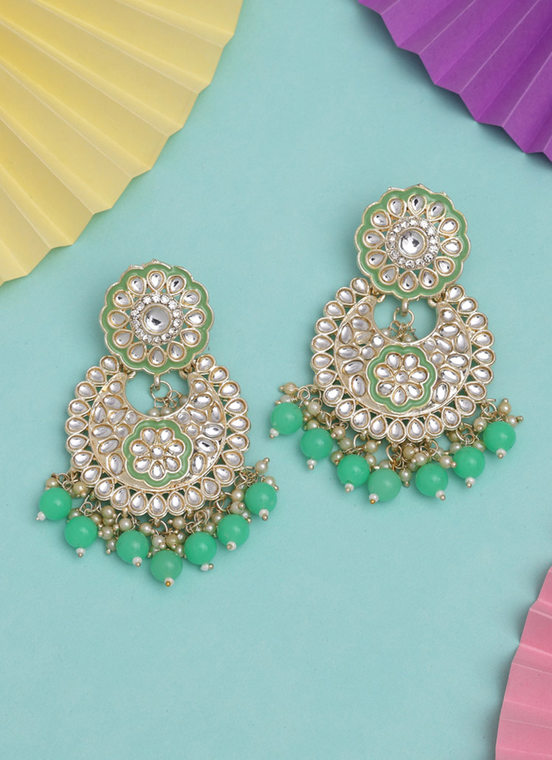 Buy Light Green Earrings - Riansh Store – RIANSH STORE