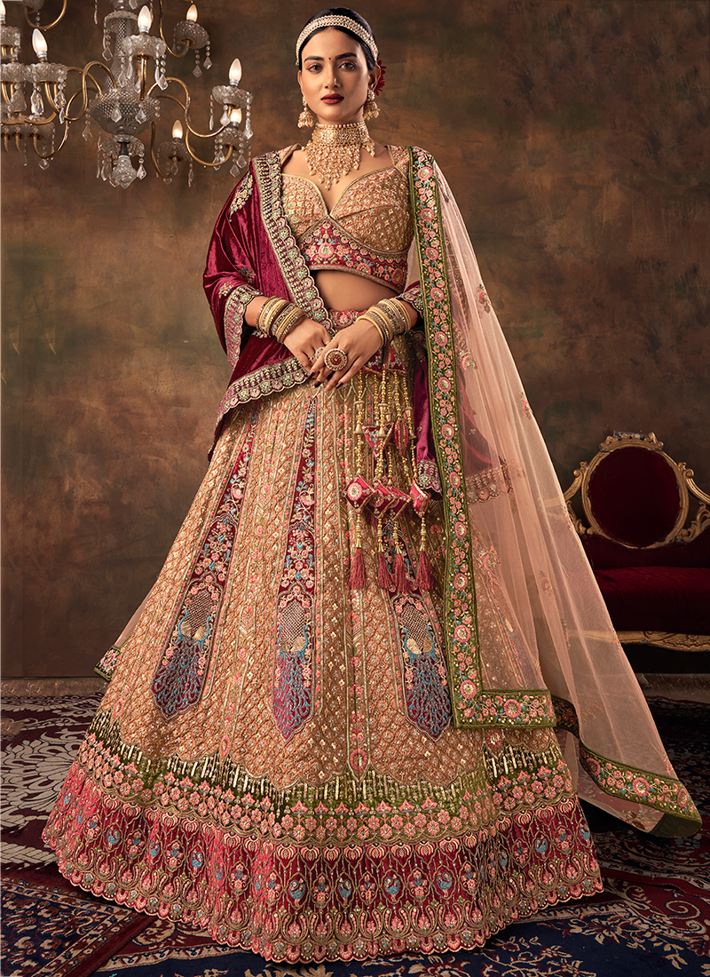 Looking for Velvet Lehenga Store Online with International Courier? |  Indian bridal dress, Lehenga choli wedding, Lengha choli designer