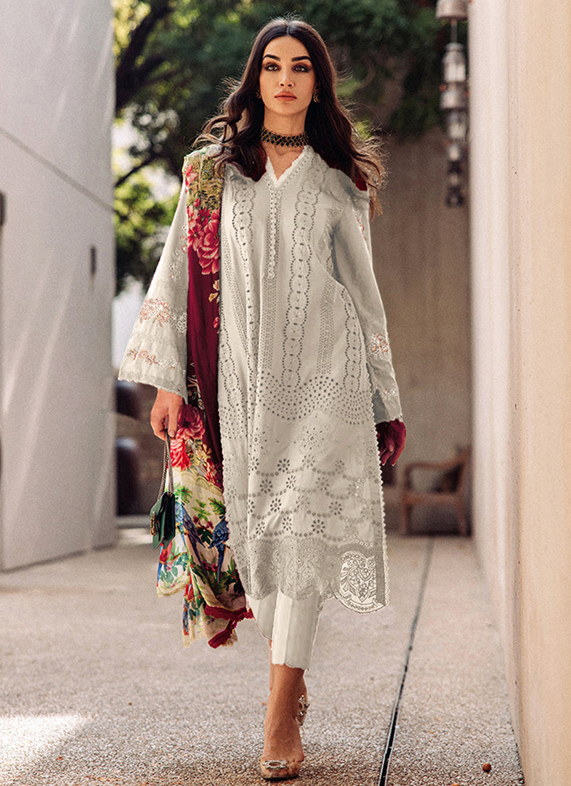 printed cotton pakistani suit in light fawn | Pantsuits for women, Indian  fashion dresses, Cotton blends dress