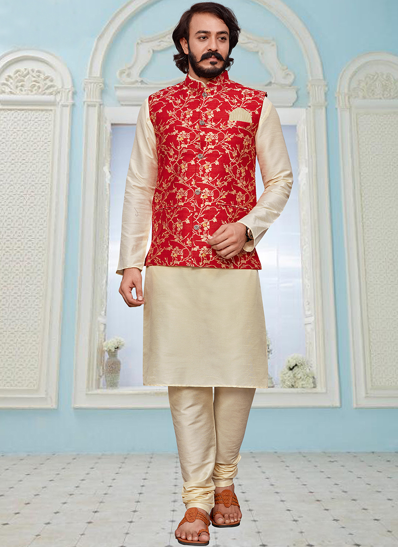 Cotton Kids Modi Or Nehru Jacket With Kurta Pyjama at Rs 750/piece in Jaipur