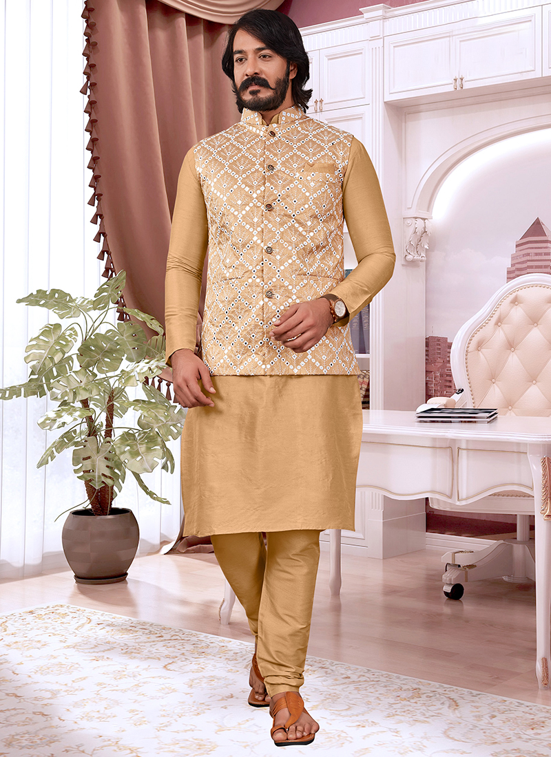 Buy online Grey Solid Kurta Pyjama Set With Solid Nehru Jacket from  Clothing for Men by Hangup Plus for ₹1799 at 78% off | 2024 Limeroad.com