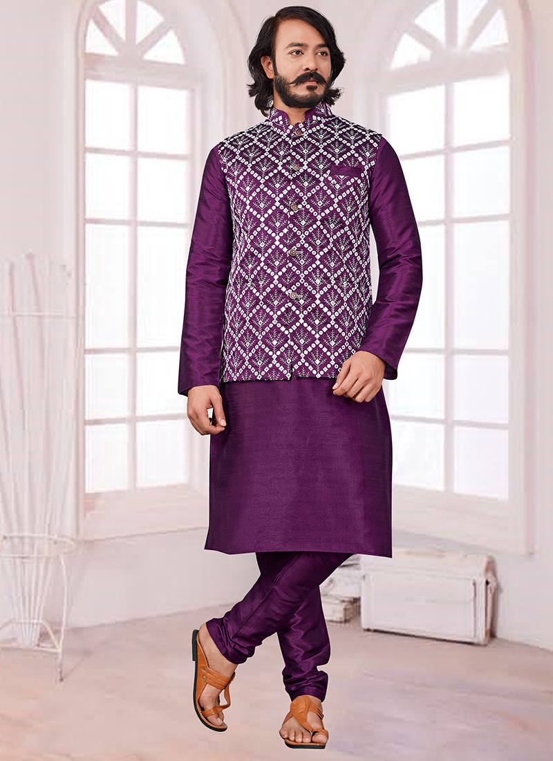 Uri and MacKenzie Men's Kurta Pyjama with Nehru Jacket/Modi cut (42, Grey)  : Amazon.in: Fashion