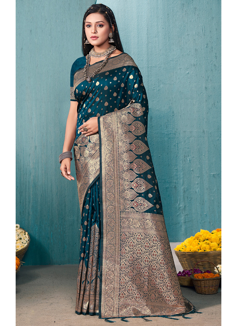 Bollywood Indian Ethnic Party Wear Banarasi Saree New Beautiful Woven Zari  Saree,for Black Lover. - Etsy
